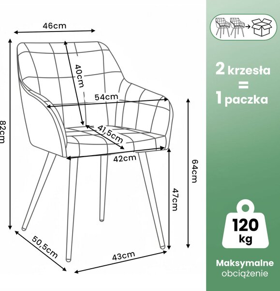 AKORD LUXANO Kárpitozott Szék Welúr Palackzöld Arany Lábakkal