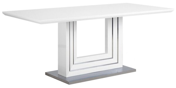 Étkezőasztal Fehér Rozsdamentes Acél 180 x 90 cm KALONA