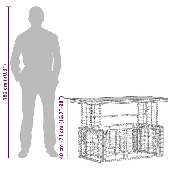 Kert étkező szett párnával 4 pcs Természetes és Fehér