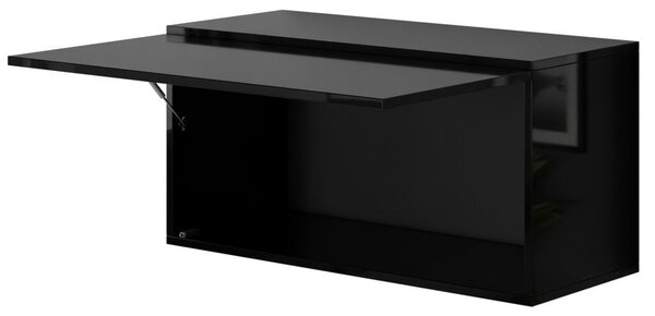 Intenso Concept-50 nappali faliszekrény sor - 200 cm (magasfényű fekete)