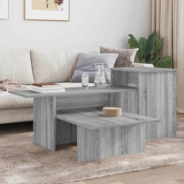 Konzolasztal Szürke Sonoma 91,5 x 35 x 38,5 cm Szerelt Fa