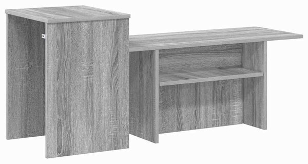 Konzolasztal Szürke Sonoma 91,5 x 35 x 38,5 cm Szerelt Fa