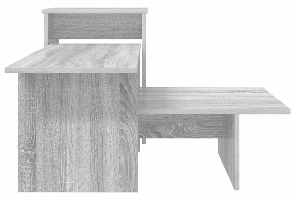 Konzolasztal Szürke Sonoma 91,5 x 35 x 38,5 cm Szerelt Fa