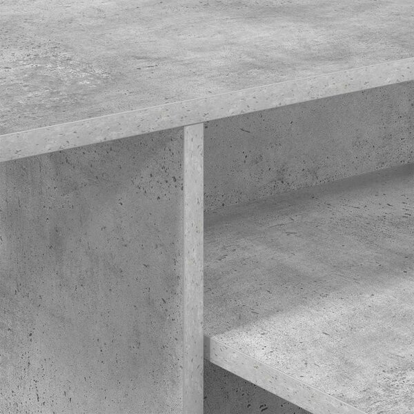 Konzolasztal Beton Szürke 91,5 x 35 x 38,5 cm Szerelt Fa