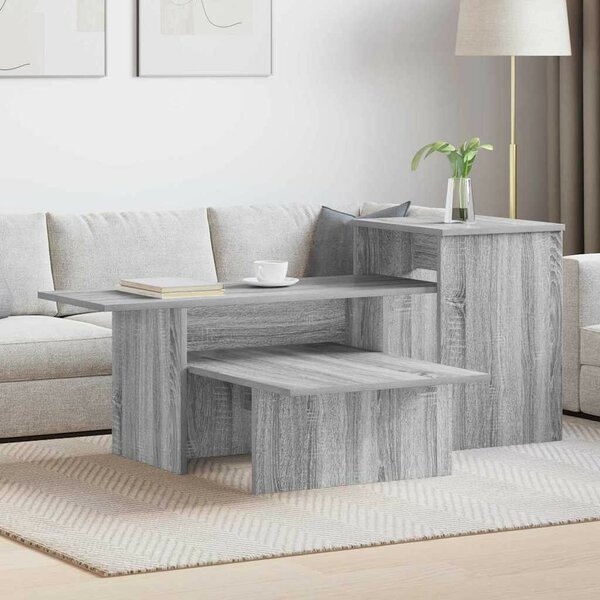 Konzolasztal Szürke Sonoma 91,5 x 35 x 38,5 cm Szerelt Fa
