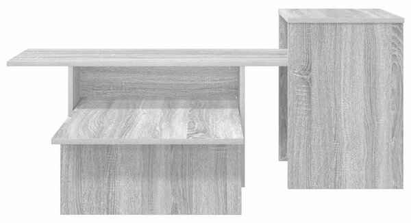 Konzolasztal Szürke Sonoma 91,5 x 35 x 38,5 cm Szerelt Fa