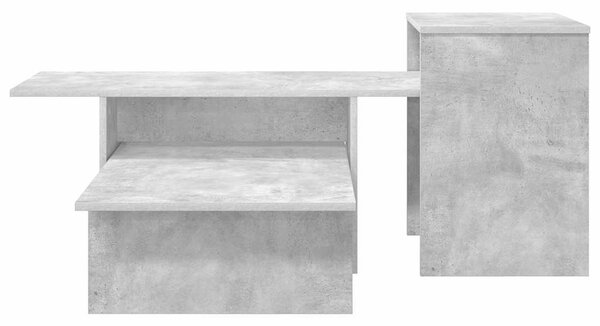Konzolasztal Beton Szürke 91,5 x 35 x 38,5 cm Szerelt Fa