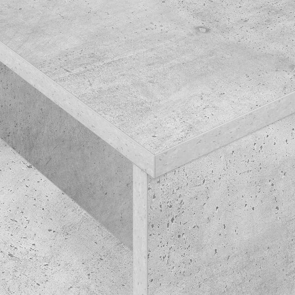 Konzolasztal Beton Szürke 91,5 x 35 x 38,5 cm Szerelt Fa