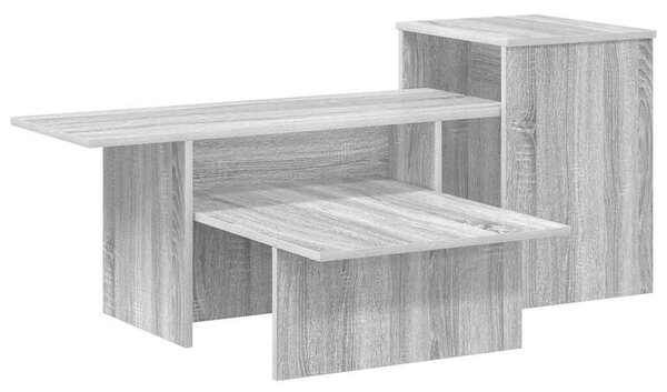 Konzolasztal Szürke Sonoma 91,5 x 35 x 38,5 cm Szerelt Fa