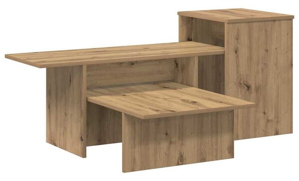 Konzolasztal Artisan tölgy 91,5 x 35 x 38,5 cm Szerelt Fa