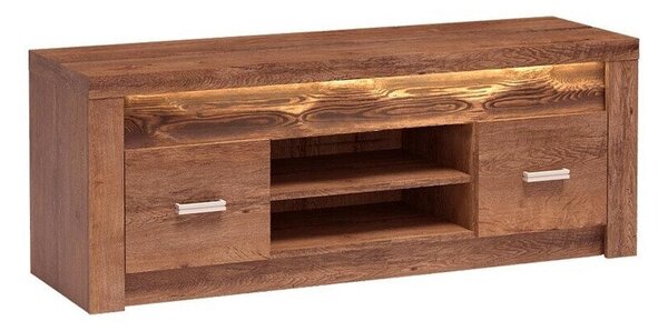 TV-állvány Serfeno 106, Laminált forgácslap, 53x137x42cm, Hamu