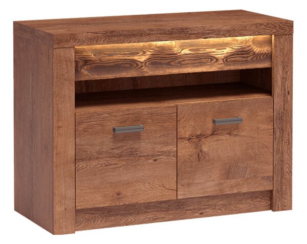 TV-állvány Serfeno 107, Laminált forgácslap, 73x96x42cm, Hamu