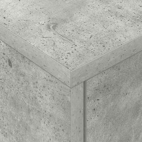 Éjjeli asztal 2 pcs Beton Szürke 40,5 x 40 x 48 cm Faanyag
