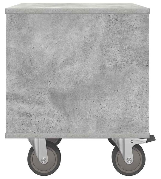 Éjjeli asztal 2 pcs Beton Szürke 40,5 x 40 x 48 cm Faanyag