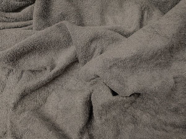 MOLTON sötétszürke fleece gumis lepedő 90 x 200 cm