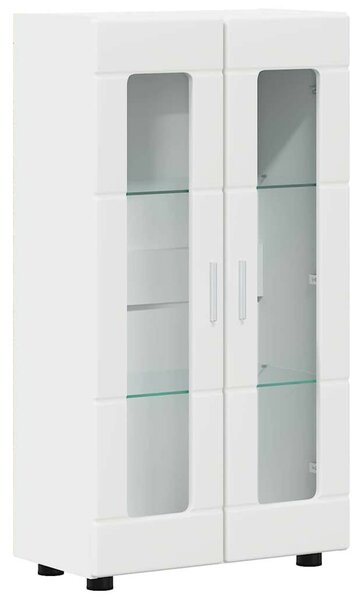 Széf polcokkal tárolóval Fehér 55,5 x 29 x 103 cm Faanyag