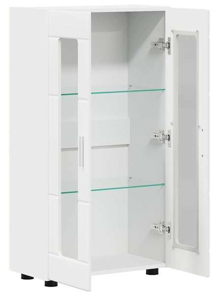 Széf polcokkal tárolóval Fehér 55,5 x 29 x 103 cm Faanyag