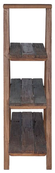 Összecsukható polc polcokkal tárolóval Barna 79.5 x 35 x 112 cm
