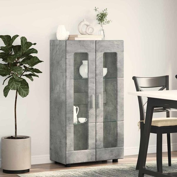 Széf FLORIN 55,5 x 29 x 100 cm Beton Szürke Szerelt Fa