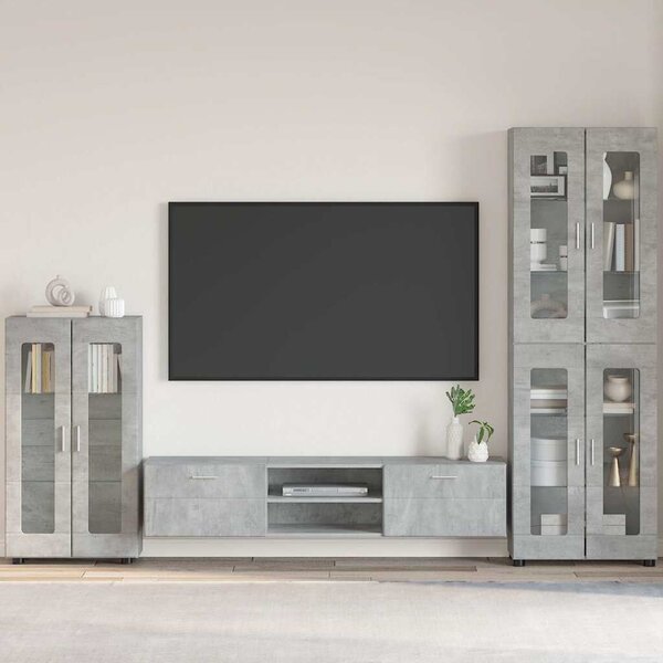 Széf FLORIN 55,5 x 29 x 100 cm Beton Szürke Szerelt Fa