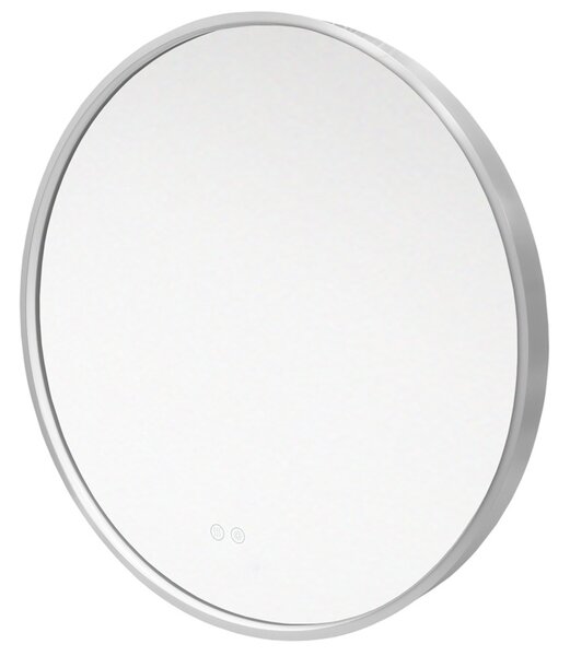 Mereo Mereo, kerek LED tükör, átmérő 60 cm, LED világítás, szálcsiszolt acél keret, MER-CN164S
