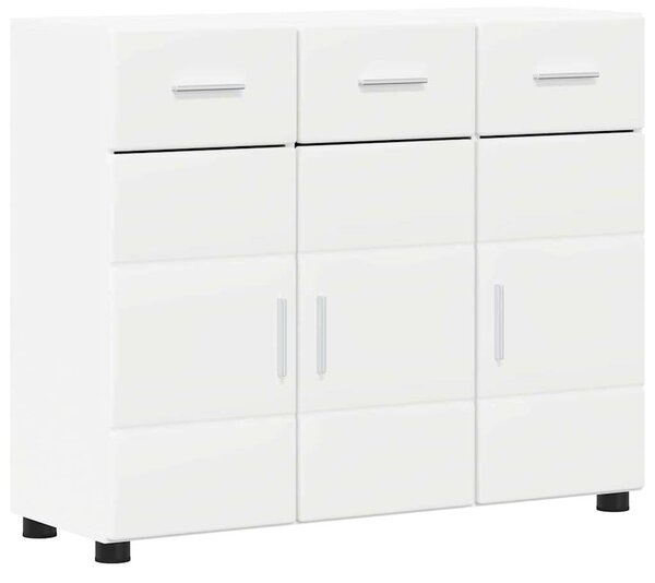 Széf polcokkal ajtóval FLORIN Fehér 88,5 x 30,5 x 73 cm Faanyag