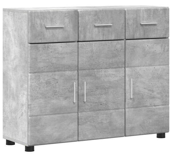 Széf FLORIN 88,5 x 30,5 x 73 cm Beton Szürke Szerelt Fa