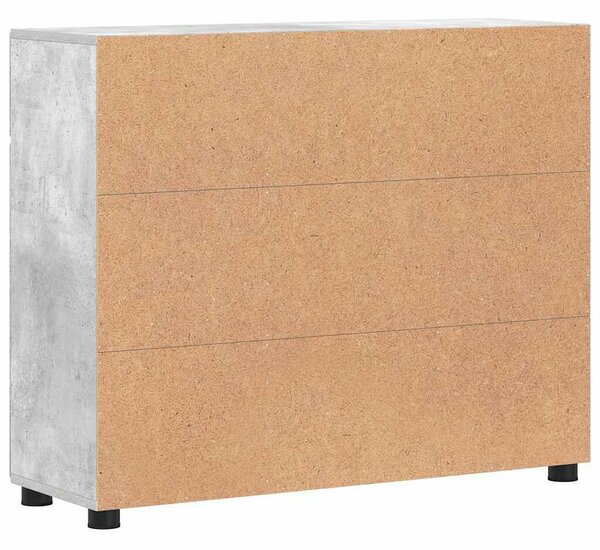 Széf FLORIN 88,5 x 30,5 x 73 cm Beton Szürke Szerelt Fa
