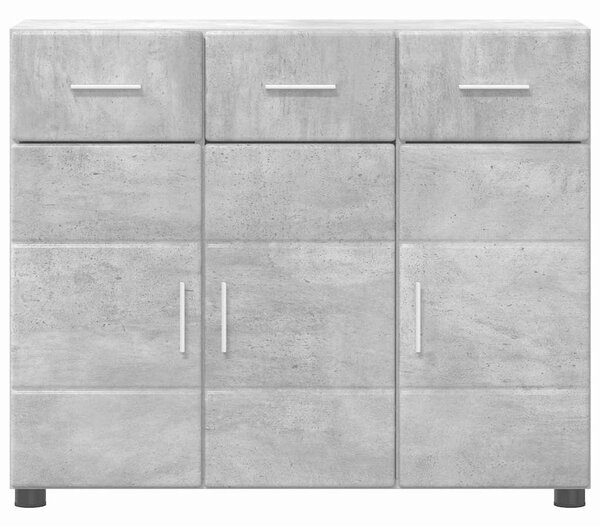 Széf FLORIN 88,5 x 30,5 x 73 cm Beton Szürke Szerelt Fa