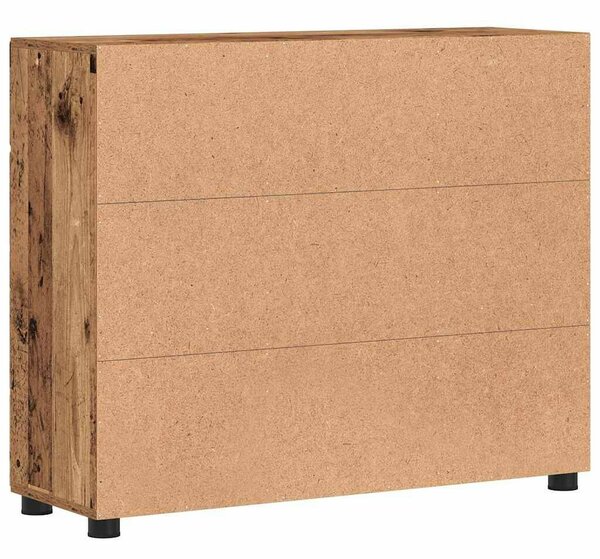 Széf polcokkal FLORIN Öreg fa 88,5 x 30,5 x 73 cm Faanyag