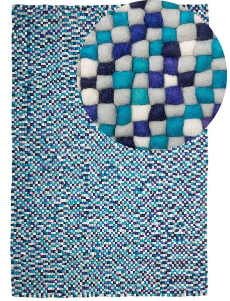 Szőnyeg AMDO Tengerészkék 160 x 230 cm Gyapjú
