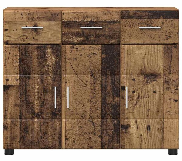 Széf polcokkal FLORIN Öreg fa 88,5 x 30,5 x 73 cm Faanyag