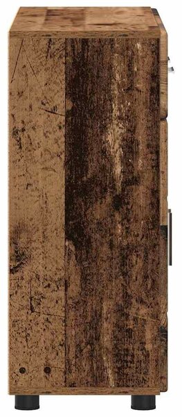Széf polcokkal FLORIN Öreg fa 88,5 x 30,5 x 73 cm Faanyag