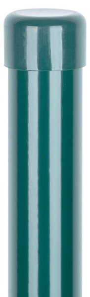 Strend Pro METALTEC kerítésoszlop, 48/2800/1,50 mm, zöld, körszelvényű, zárókupakkal, Zn+PVC, RAL60