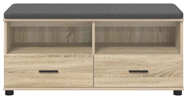 Előtér pad párnával fiókkal Sonoma tölgy 100 x 38 x 46 cm