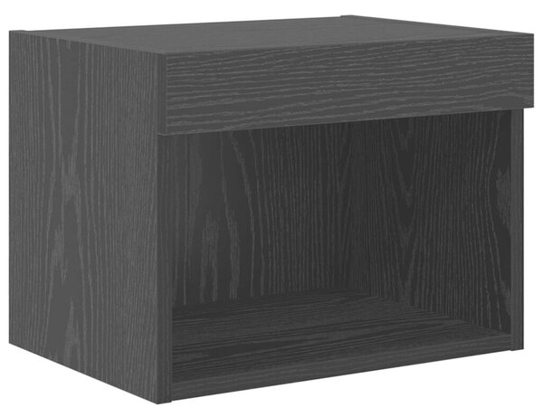 TV Fali Egységek LED-del 5 pcs Fekete tölgy 40,5 x 30 x 102 cm