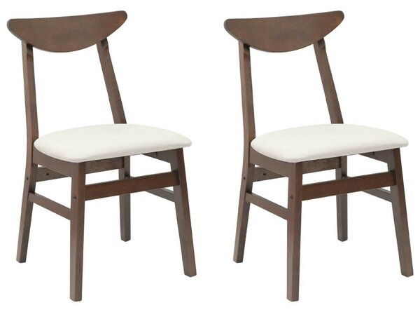 Étkező Székek 2 pcs Világos Barna 42 x 47.5 x 81 cm