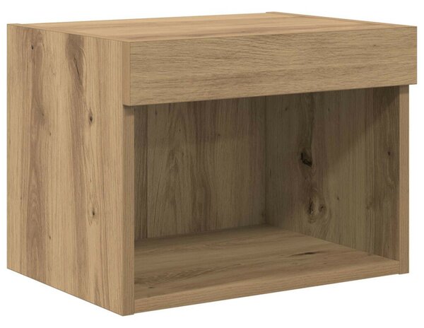 TV falit kabinet szett Falra szerelhető 5 pcs Artisan tölgy Faanyag