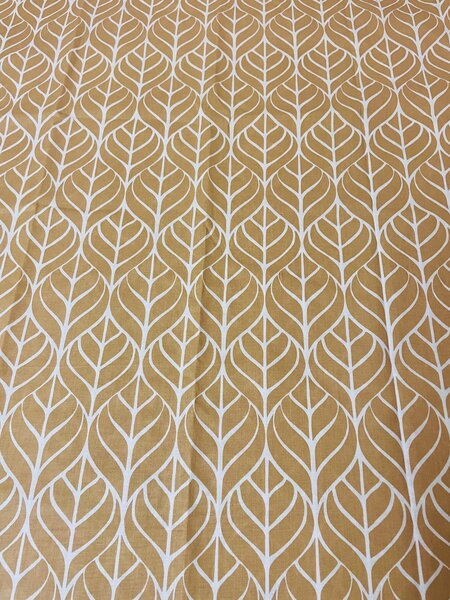 Leaf barna pamut ágyneműhuzat 140x200cm+90x70cm TiaHome