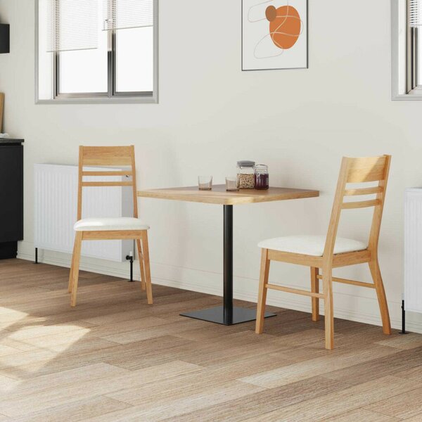 Étkező Székek 2 pcs Természetes 43 x 54 x 89 cm Tömör Gumi Fa