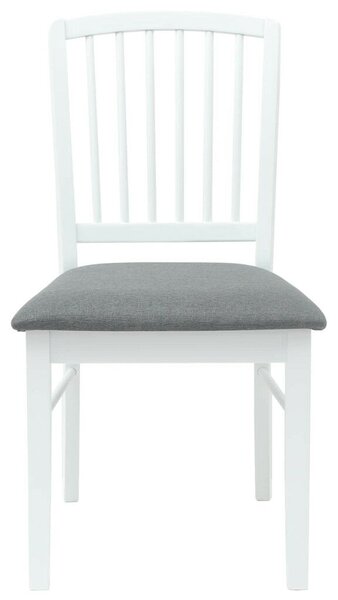 Étkező Székek 2 pcs Fehér 50 x 52,5 x 91 cm Tömör Gumi Fa