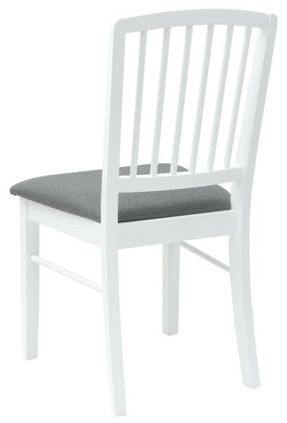 Étkező Székek 2 pcs Fehér 50 x 52,5 x 91 cm Tömör Gumi Fa
