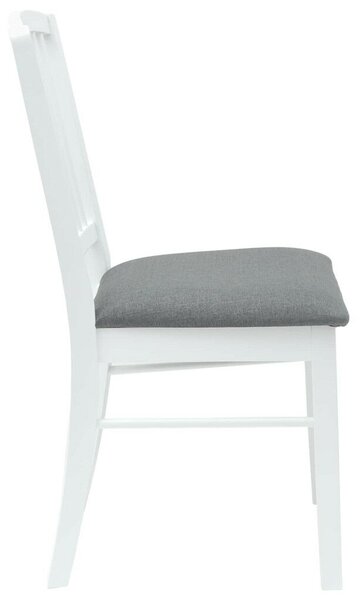 Étkező Székek 2 pcs Fehér 50 x 52,5 x 91 cm Tömör Gumi Fa