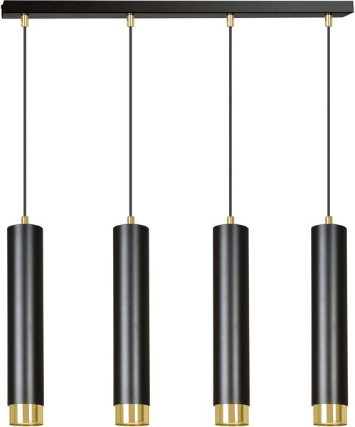 Emibig modern függeszték kibo fekete arany emi644/4