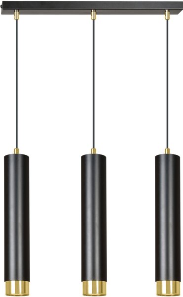 Emibig modern függeszték kibo fekete arany emi644/3