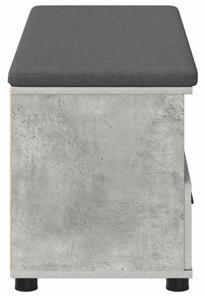 Előtér pad párnával fiókkal Beton Szürke 100 x 38 x 46 cm