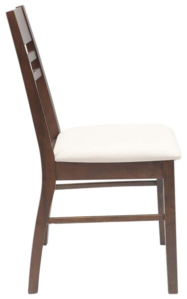 Étkező Székek 2 pcs Világos Barna 43 x 54 x 89 cm Tömör Gumi Fa