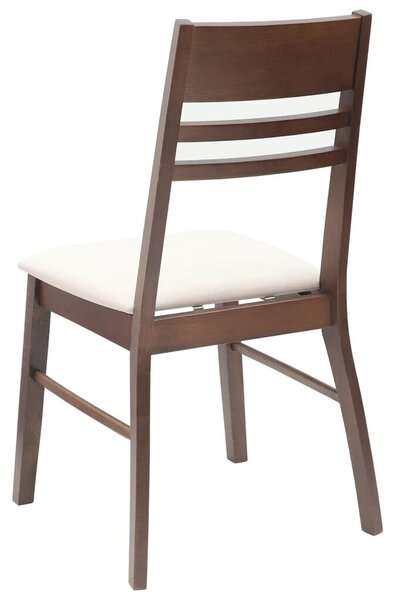 Étkező Székek 2 pcs Világos Barna 43 x 54 x 89 cm Tömör Gumi Fa