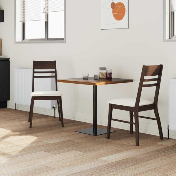 Étkező Székek 2 pcs Világos Barna 43 x 54 x 89 cm Tömör Gumi Fa