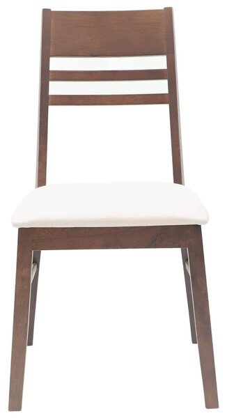 Étkező Székek 2 pcs Világos Barna 43 x 54 x 89 cm Tömör Gumi Fa